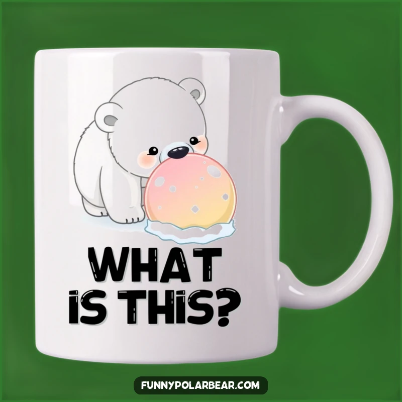 Funny Polar Bear Snowball Mug: Winter wonder, a perfect funny gift.
