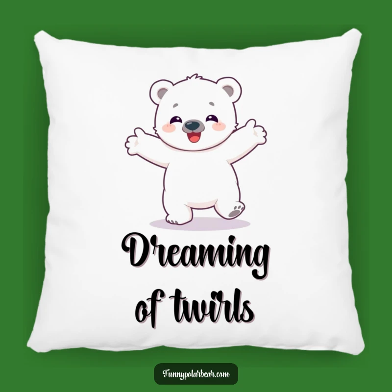 Funny Polar Bear Cub Pillow - Cozy Arctic Cuteness, Perfect Gift