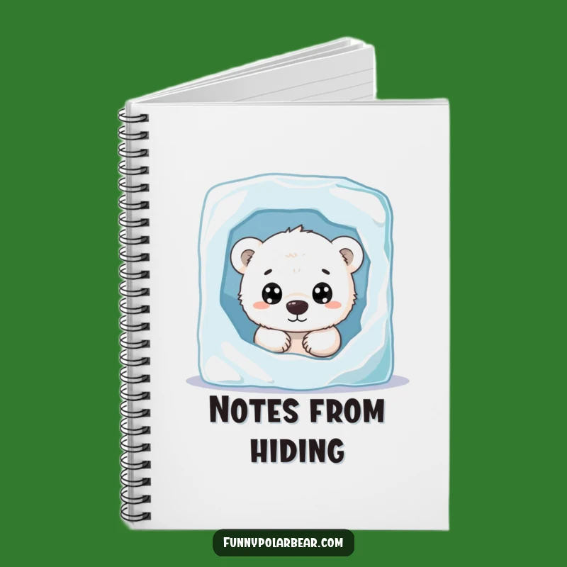 Funny Curious Polar Bear Cub Notebook: Jot Down Thoughts with Arctic Charm